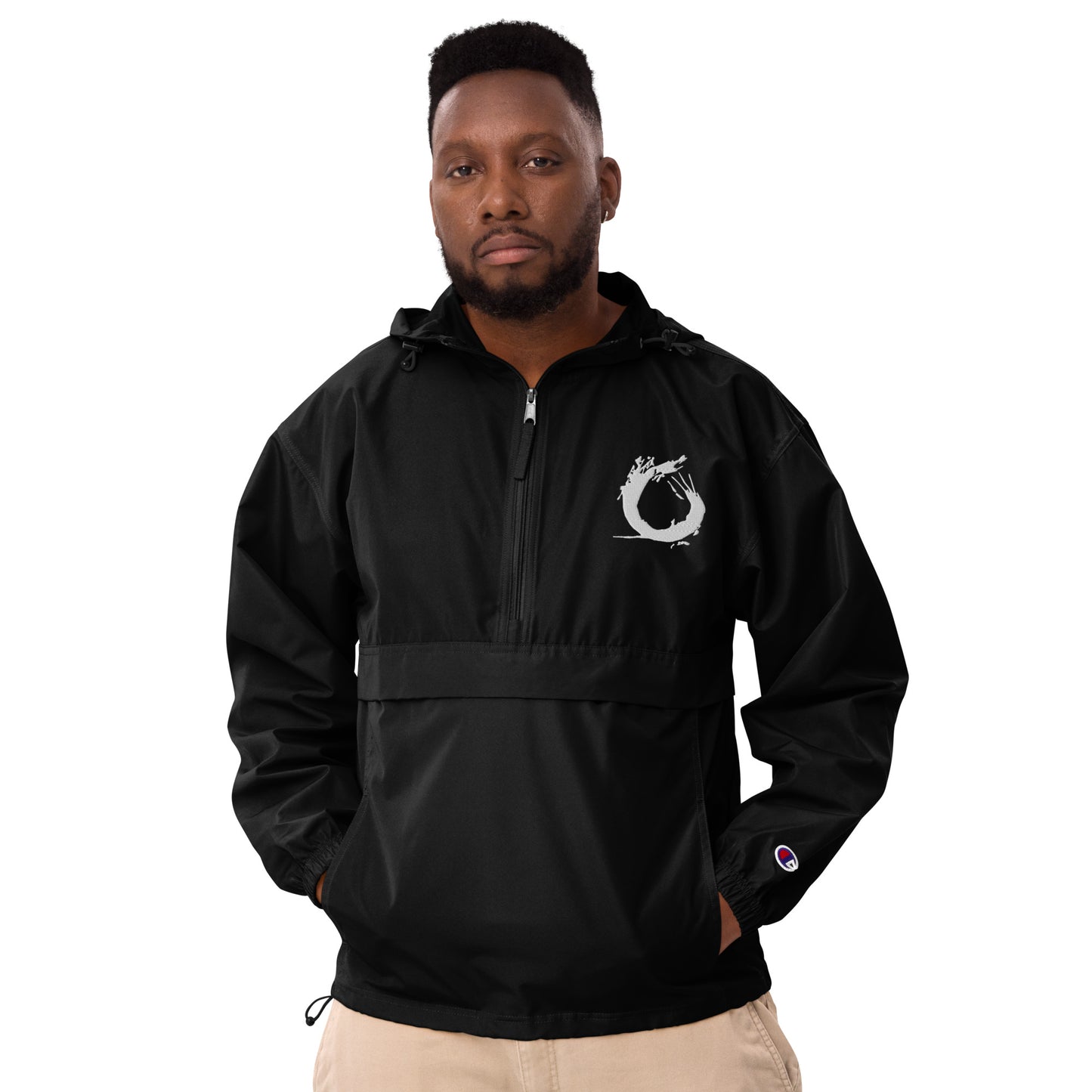 Embroidered “Splash” Packable Jacket