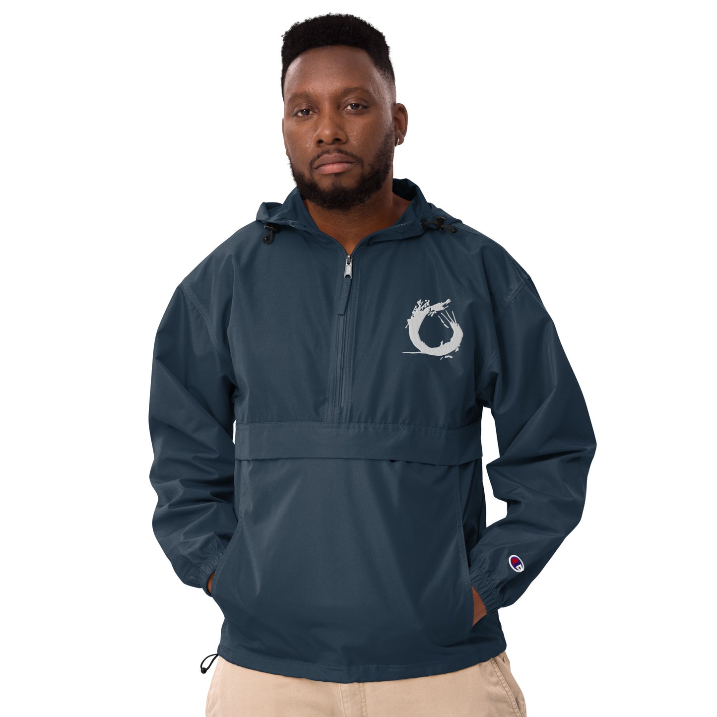 Embroidered “Splash” Packable Jacket