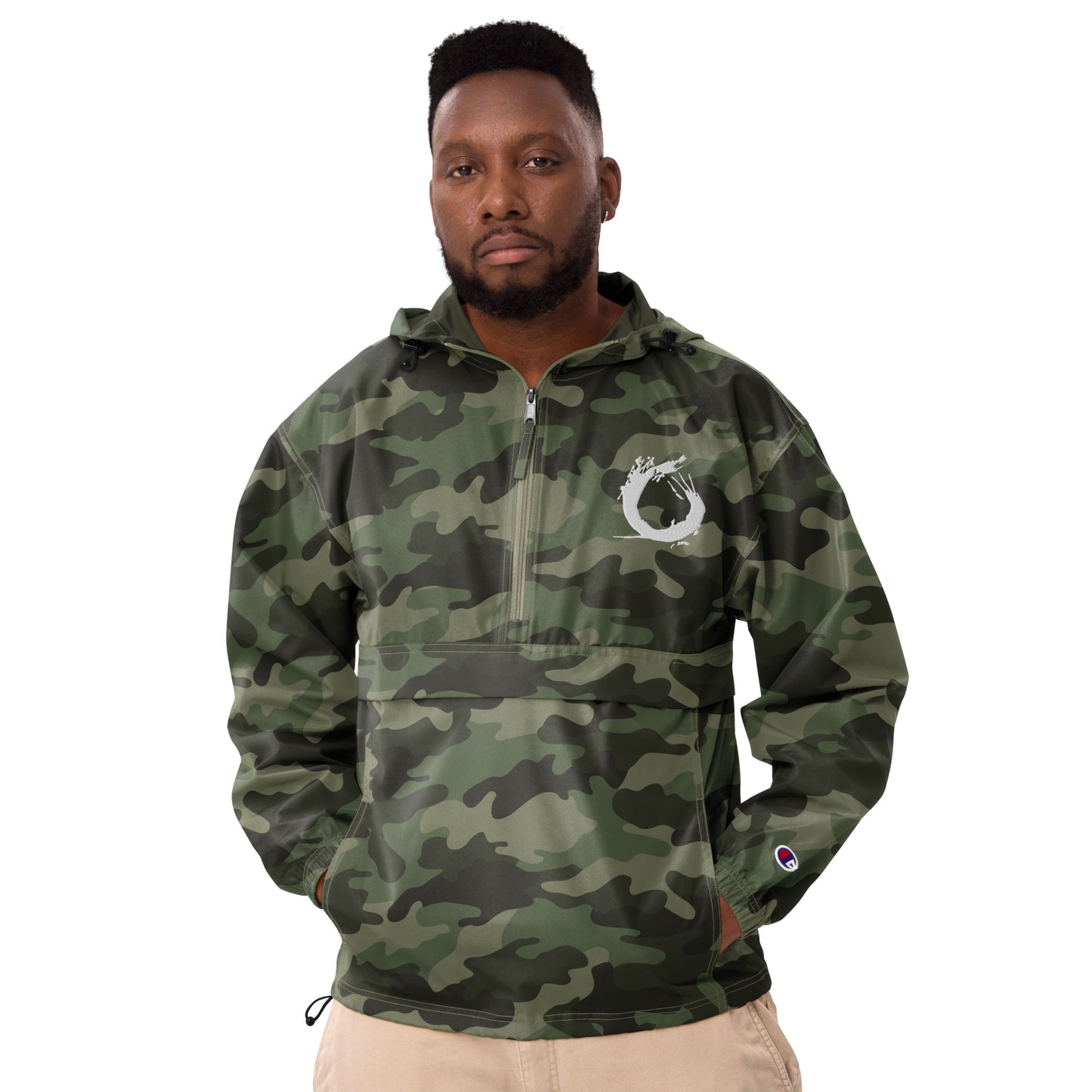 Embroidered “Splash” Packable Jacket