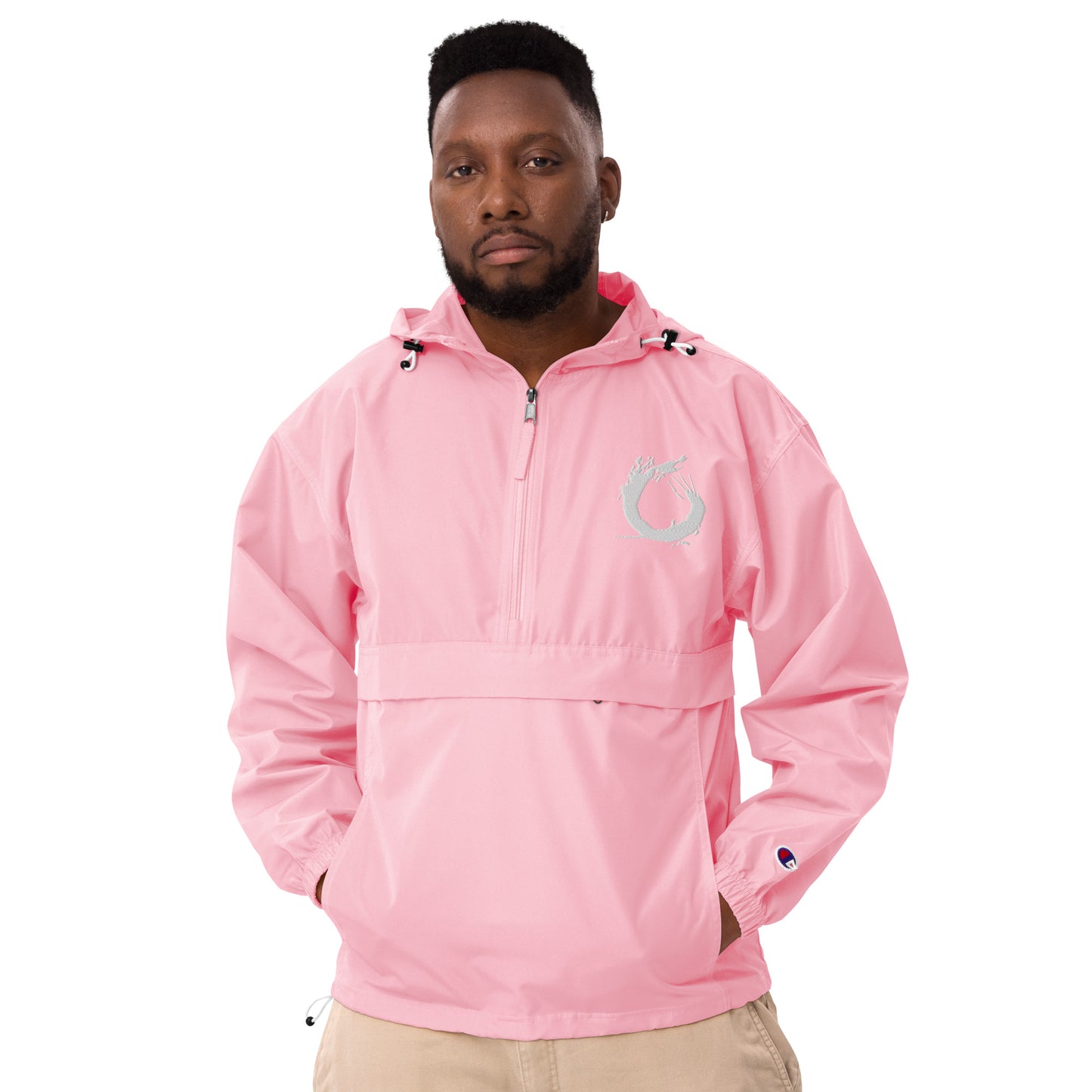 Embroidered “Splash” Packable Jacket
