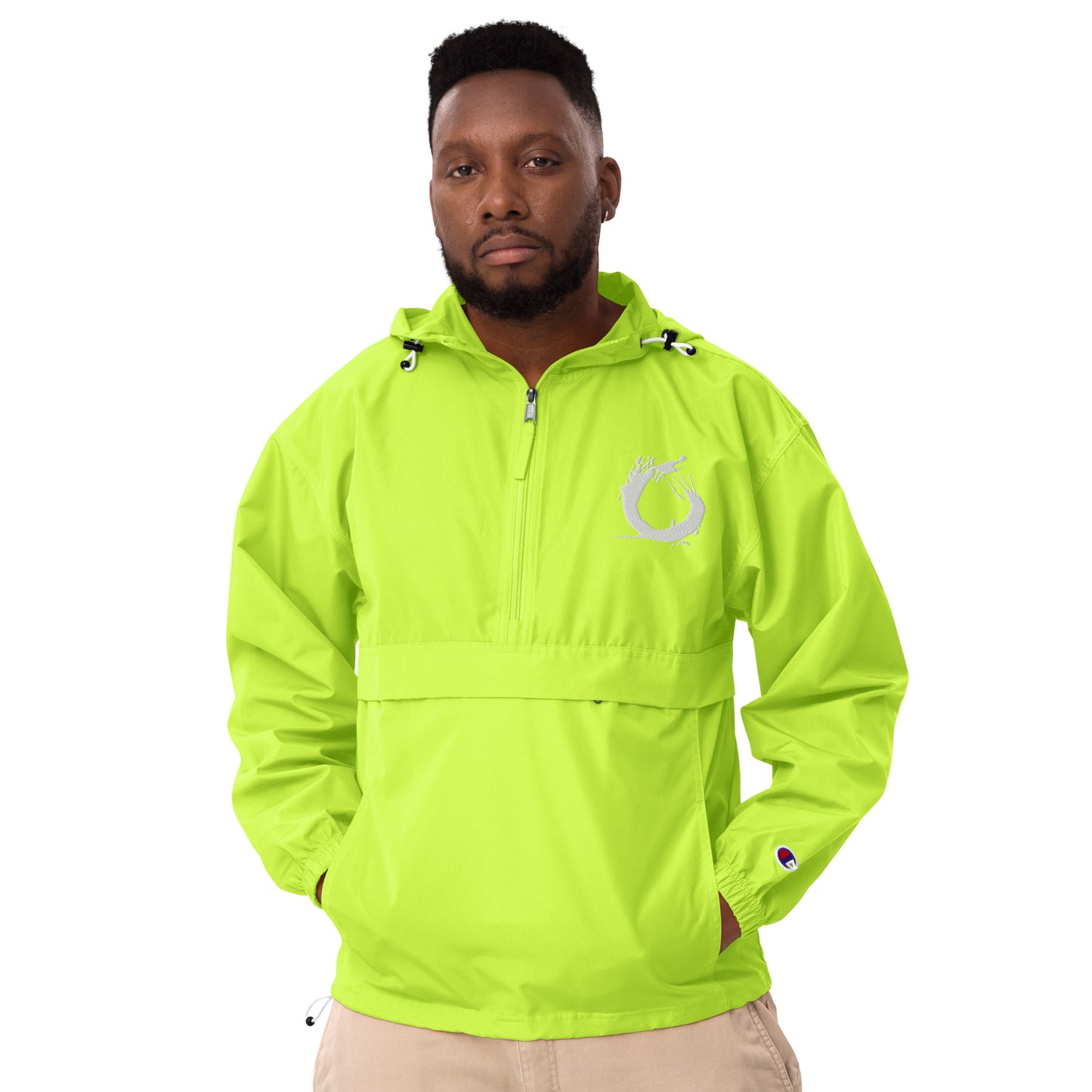 Embroidered “Splash” Packable Jacket