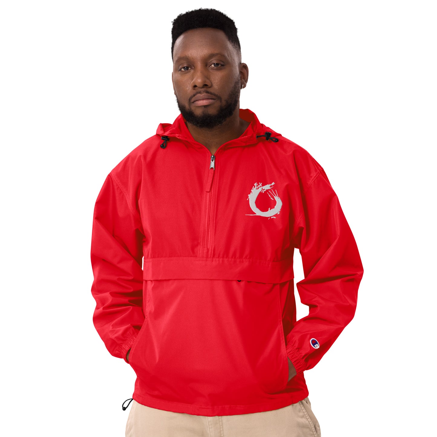 Embroidered “Splash” Packable Jacket